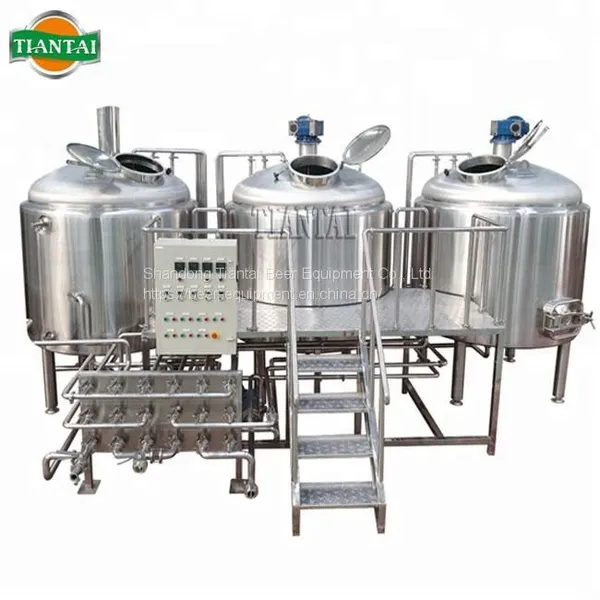 TIANTAI Commerical 500L 3 Vessel Steam Heating Micro Brewery Equipment for Sale photo-5