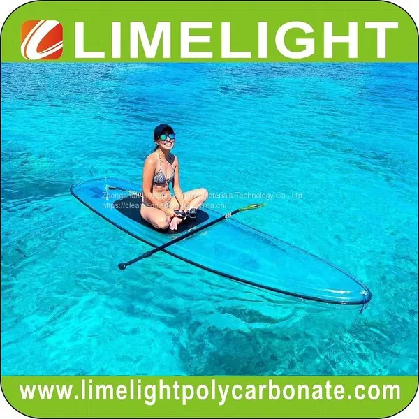 LIMELIGHT Factory Clear Paddle Board, Transparent SUP Board, Crystal SUP Paddle Board, Clear Window Stand Up Paddle Board, Yoga SUP Board, Transparent Paddle Board, Clear SUP Board, Crystal Board, Clear Bottom SUP Board, Glass Bottom SUP Board