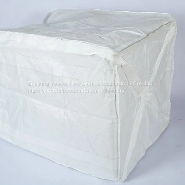 China Supplier 100% Virgin PP Bulk Bag White Color Cross Corner Loops photo-4