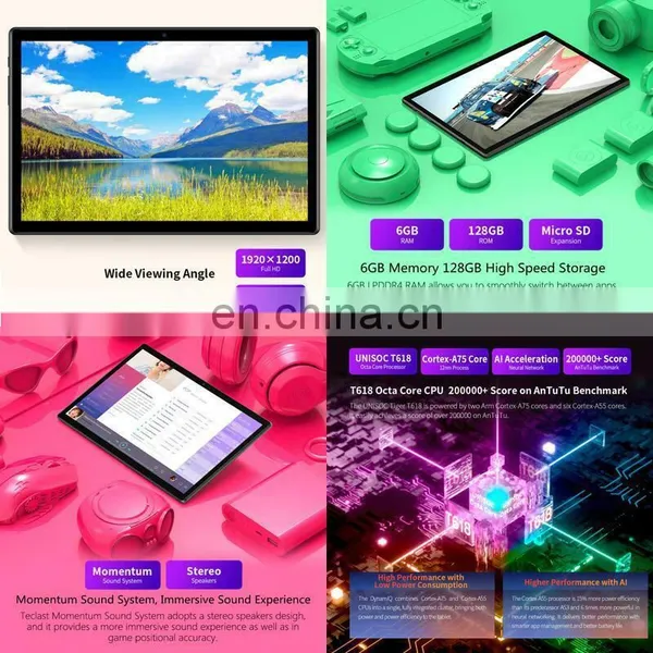 New Product Release Teclast M40 T618 Octa Core 6GB RAM 128GB ROM 4G LTE 10.1 Inch Full HD Android 10 Tablet PC photo-3