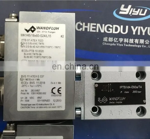Wandfluh Explosion Proof Solenoid Valves WDYFA06-AB1-G24/L15-K9M187 photo-4