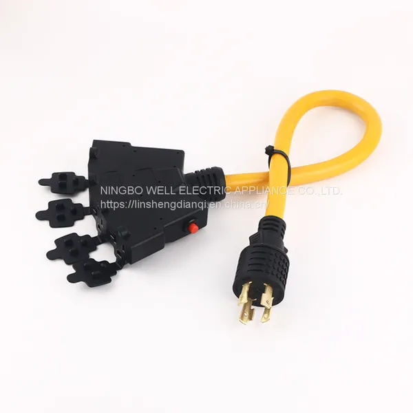 NEMA L14-30P / 5-15R 5-20R Clear PVC Generator Extension Cords/Special Use photo-3
