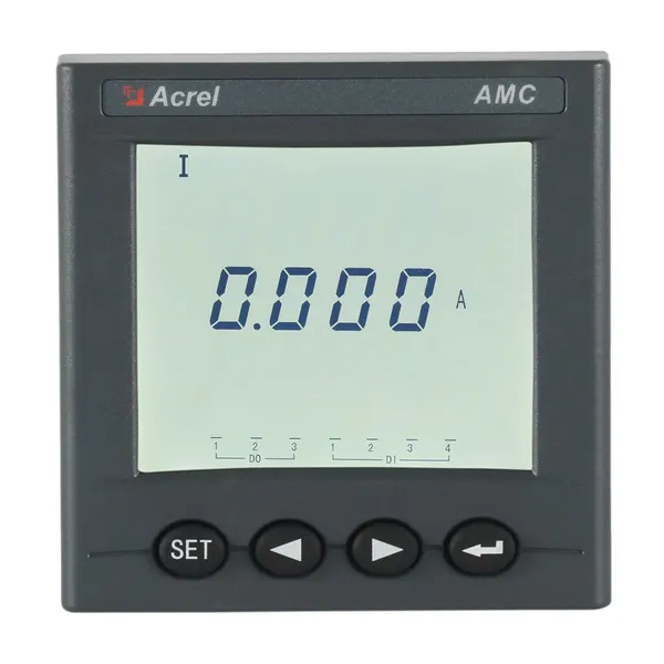Acrel AMC72L-AI/C Single Phase Energy Meter AC LCD Display With RS485 Communication Panel Mounted Cut Out 67*67mm photo-3