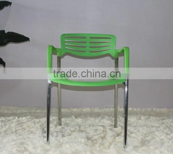 Replica Graceful Spanish Design Stainless Steel Plastic Seat and Back Jorge Pensi Stacking Toledo Chair for Dining Room photo-3