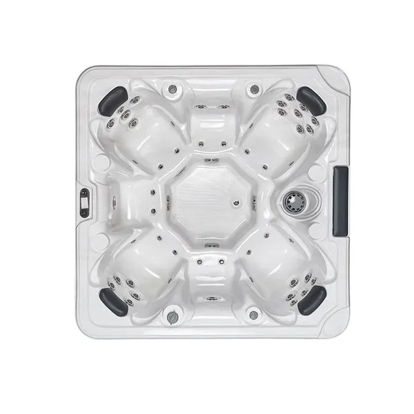 Jy8015 Outdoor 7 Person Acrylic Whirlpools Spa Hot Tube Outdoor With Base Bottom And Stair photo-4