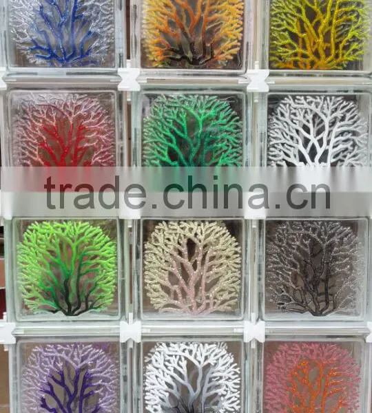 190*190*80mm Colored and Clear Glass Blocks /decorative Seawave Glass Brick photo-3