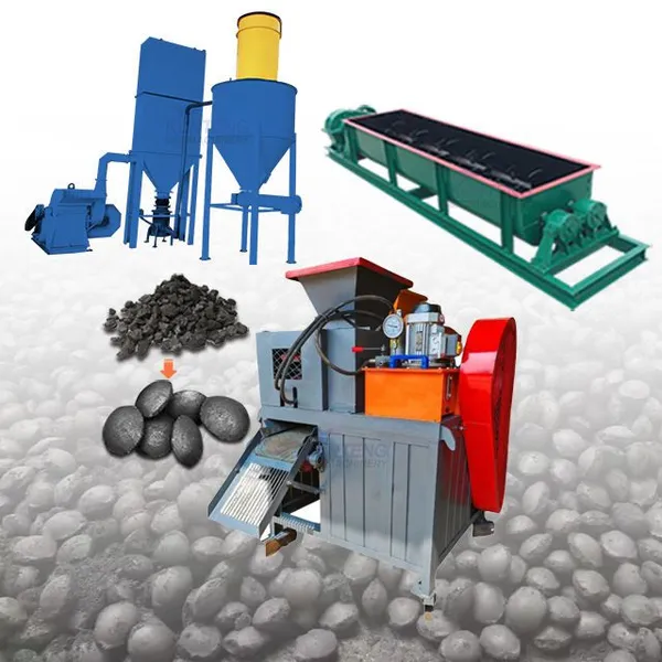 Máquina de prensado de bolas de polvo de carbón de alta presión, equipo de moldeado de coque, máquina de conformado de briquetas de carbón vegetal EPC