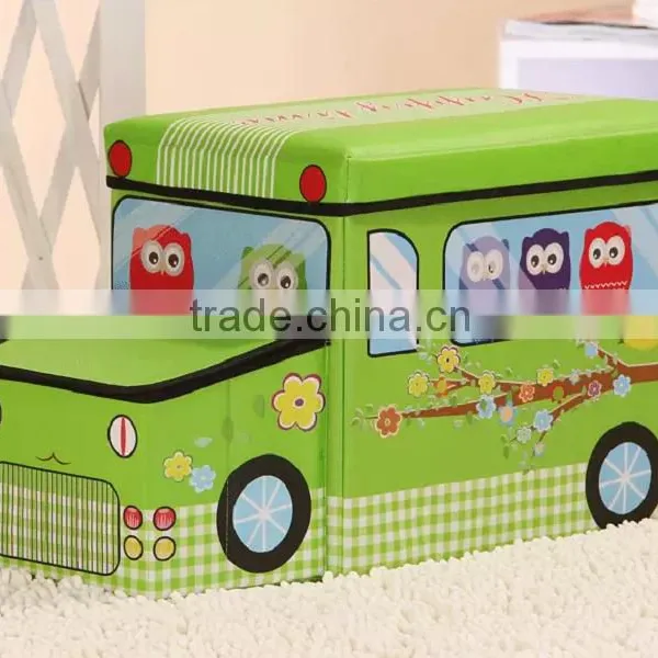 Cartoon Cut Multifunctional Bus Storage Box With High Quality Korean Style photo-4