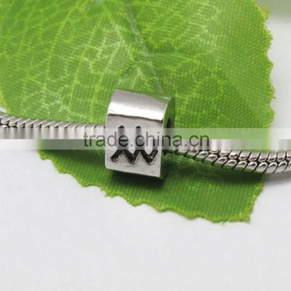 Antique Square Shape Silver Metal Beads, Hot Jewelry Bracelets Accessories photo-3