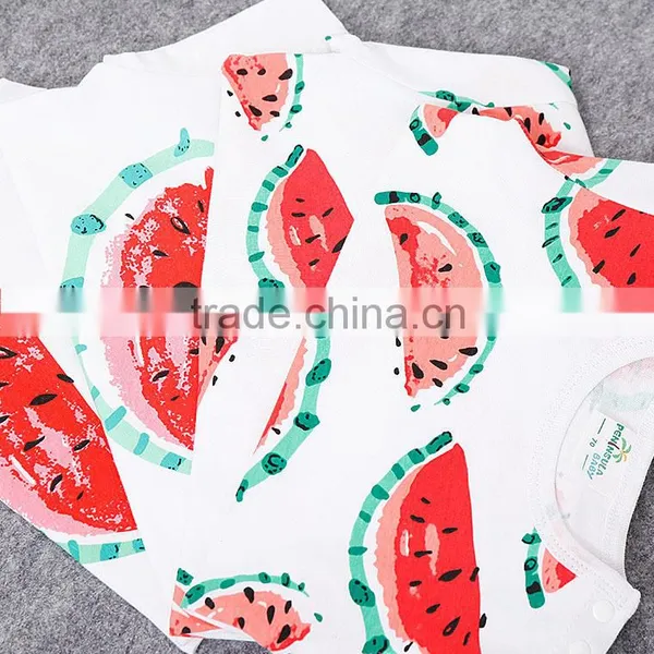 New High Quality Plain Baby Romper Watermelon Printed Short Sleeve Summer Baby Romper Toddlers Romper Suit photo-5