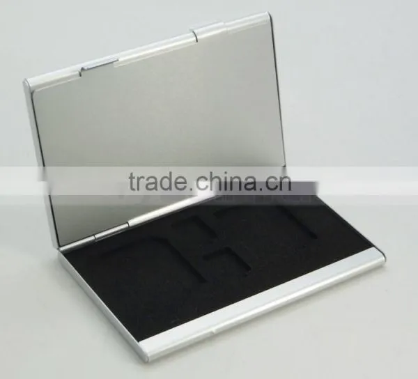 Silver Aluminum Memory Card Case COVER for MicroSD Card SD SDHC CARD 10TF+3SD Card Case photo-5