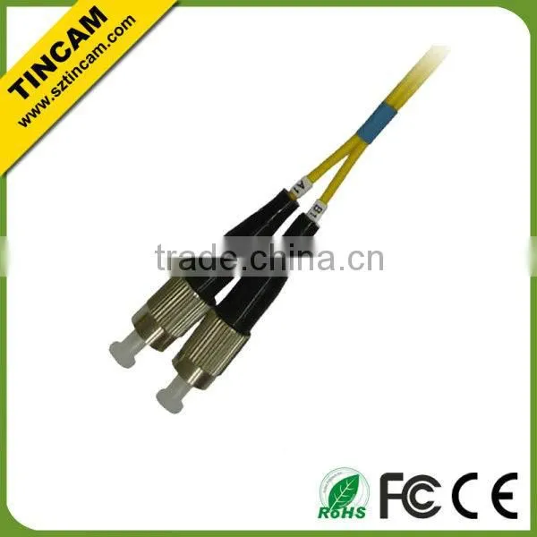 Single-mode 2.0mm Duplex FC to FC fiber optic patch cables