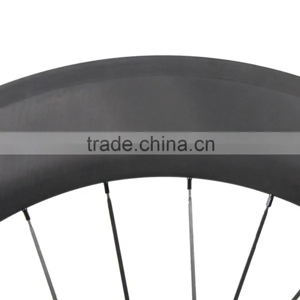 Cheap Bicycle Carbon Wheels 56/86mm Carbon Clincher Wheelset 700C Road Bike Wheelset UD Matt photo-2