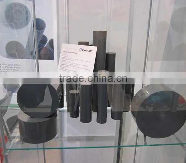 Good Electrical Insulation Surface Smooth Black Plastic Rod PVC photo-2