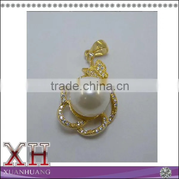 2016 Latest Design 925 Sterling Silver Flower Shape Pearl Pendant photo-3