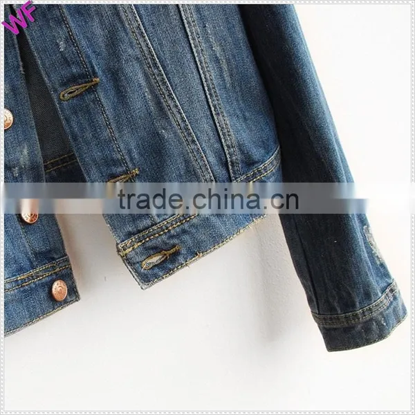 Custom Made High Fashion Women Denim Jacket photo-5