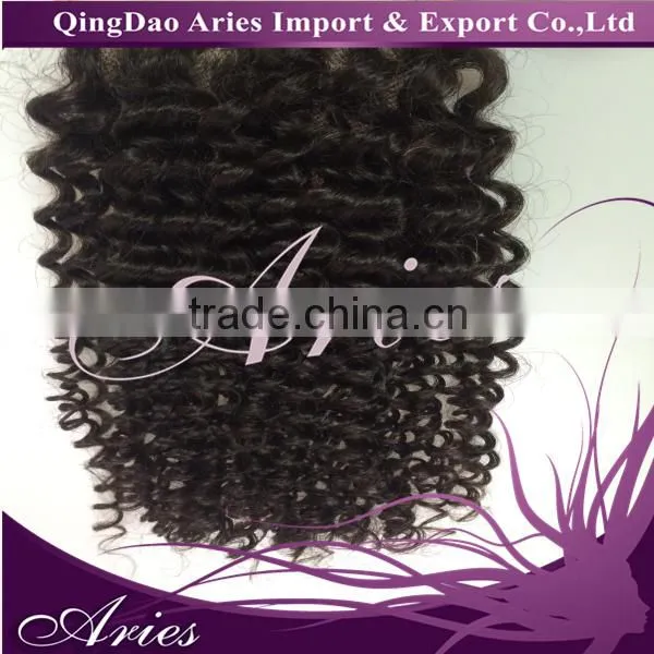 New Arrival Brazilian Virgin Hair Lace Closure , Virgin Brazilian Loose Wave Spiral Curly Closure photo-5