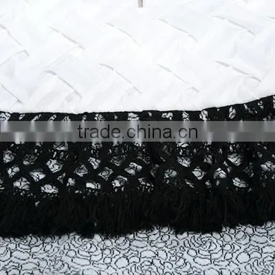 Hit Color Lace Cuff Designs Adies Office Wear photo-3