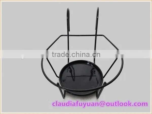 Wrought Iron Hanging Flower Pot Rack photo-2