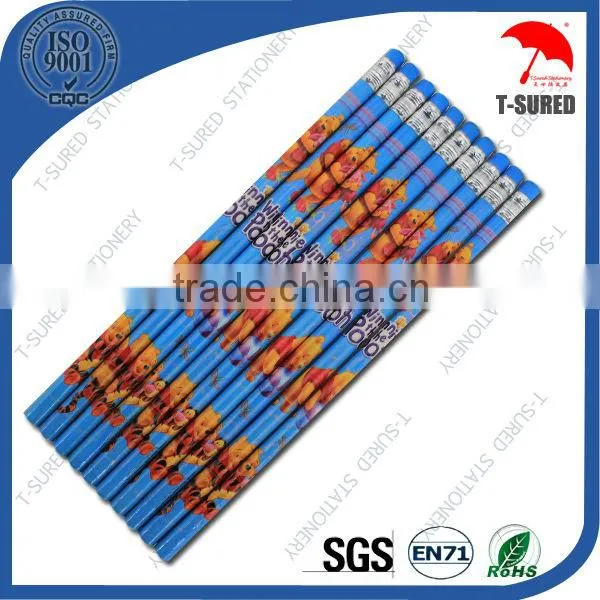 Custom Printing HB Pencil With Color Eraser