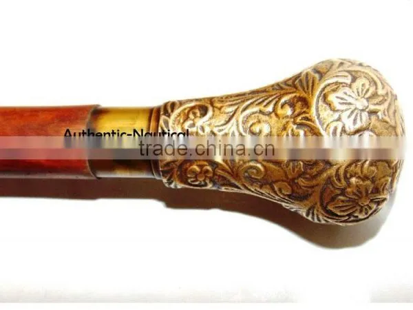 ANTIQUE BRASS DESIGNER WALKING CANES-HOME DECOR WALKING CANES-DESIGNER WALKING CANES Wk1172 photo-5
