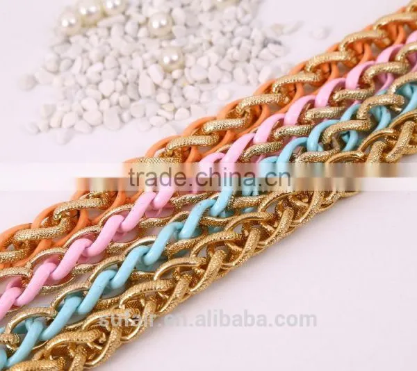 The New Hand-Colored Multilayer Aluminum Chain Can Be Customized According To Customer Requirements