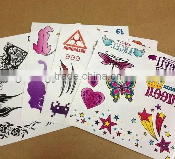 Customized Lovely Designs Temporary Tattoo Supply for Women