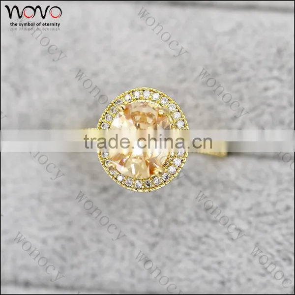 Wholesale New Fashion Charms Crystal Jewelry Women Brass Ring