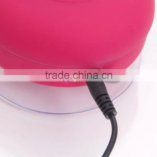 Waterproof Mini Bluetooth Speaker With Suction Cup Rose Red photo-6