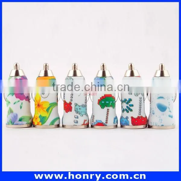Unique Design Factory Top Quality Colorful Cellphone Single Port Car Charger photo-2