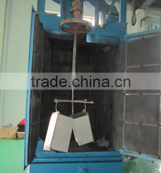 Q3730 Double Hook Type Shot Blasting Machine/shot Peening Machine for Bicycle Frame Rust Removal photo-2