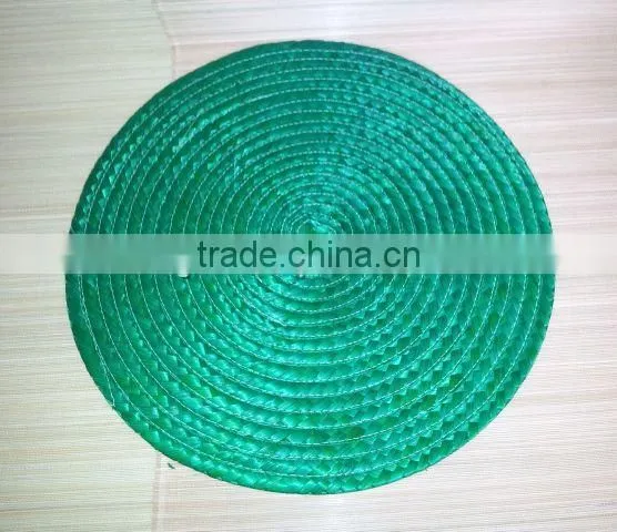 Green Bamboo Woven Placemat