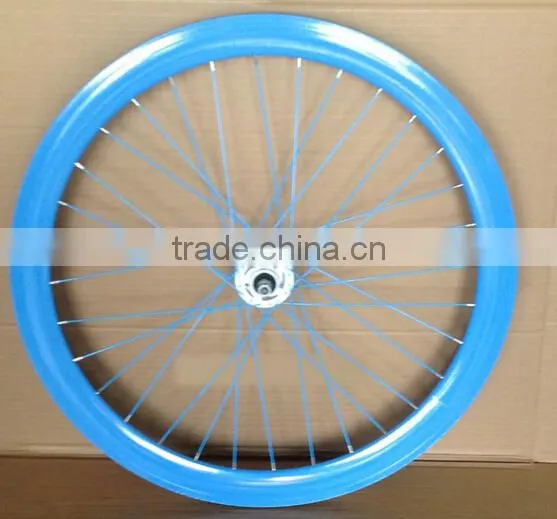 Colorful Aluminum With Brake Side Fixed Gear Wheels photo-4