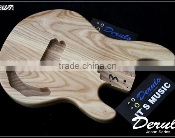 Diy High Quality Ash Wood Unfinished Electric Bass Guitar Kits 4 Strings photo-6