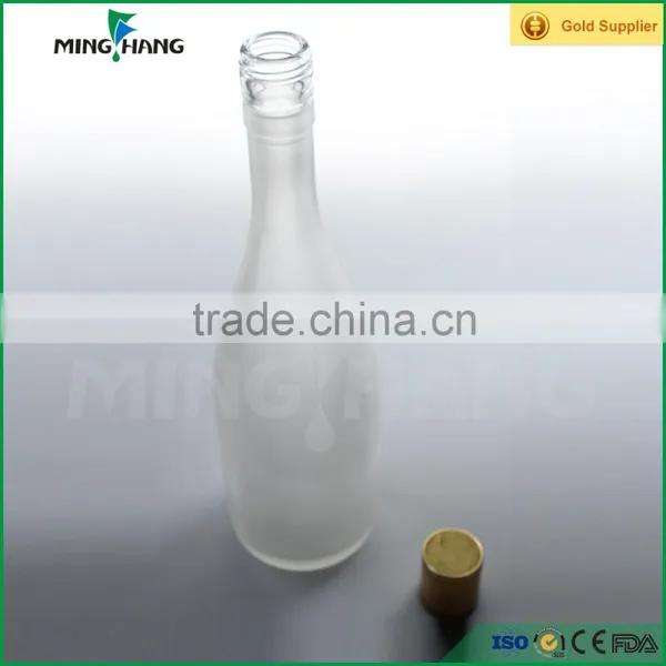 Wholesale Frosted Alcohol Glass Bottle Flask With Cap Supplier's Choice photo-3