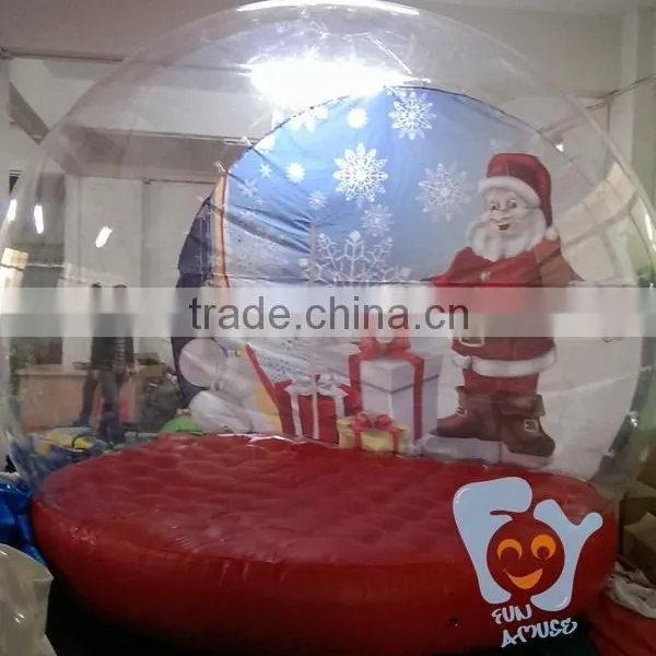 5m Outdoor Christmas Ornament Giant Xmas Inflatable Giant Snow Globe for Take Photo photo-5