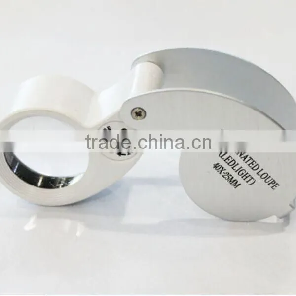Folding LED Illuminated Diamond Lens Loupe Magnifier photo-2