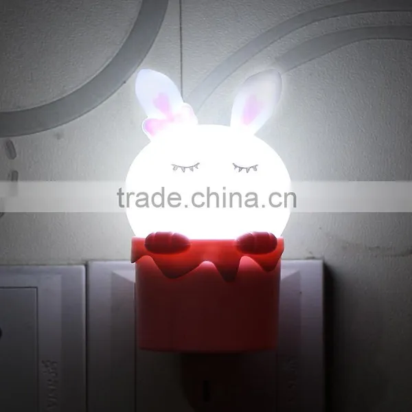Ribbit Shape LED Night Light Warm White Color on Wall photo-2