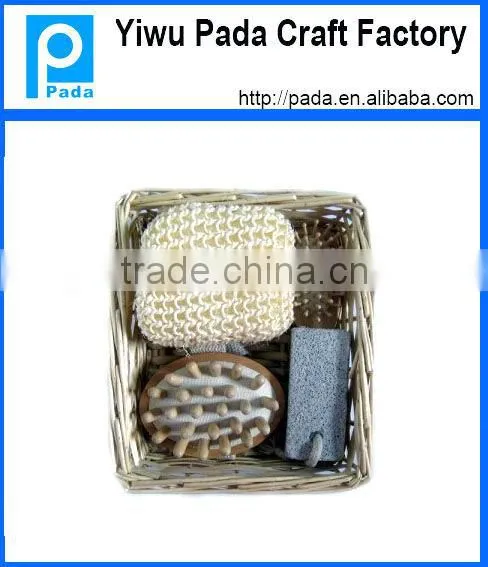 Natural Polyresin Bath Accessory and Body Care Spa Bathroom Set