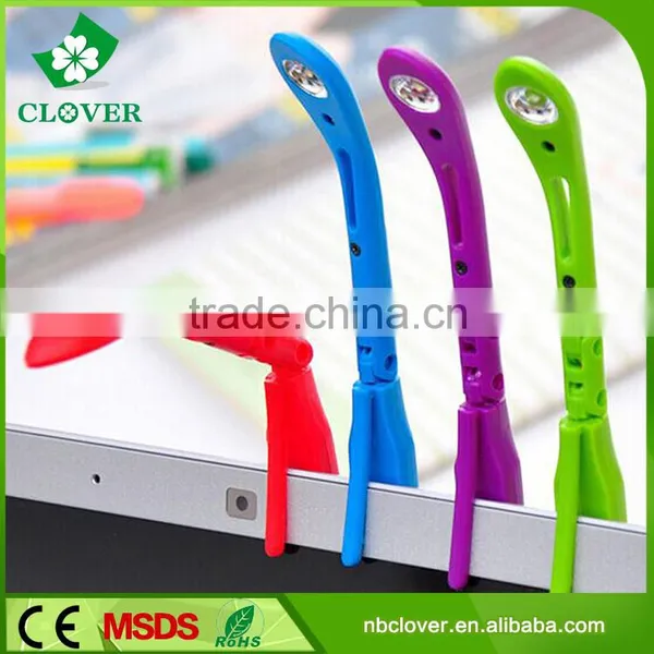 High Quality 1 Led Plastic Mini Led Reading Book Light With Clip photo-4