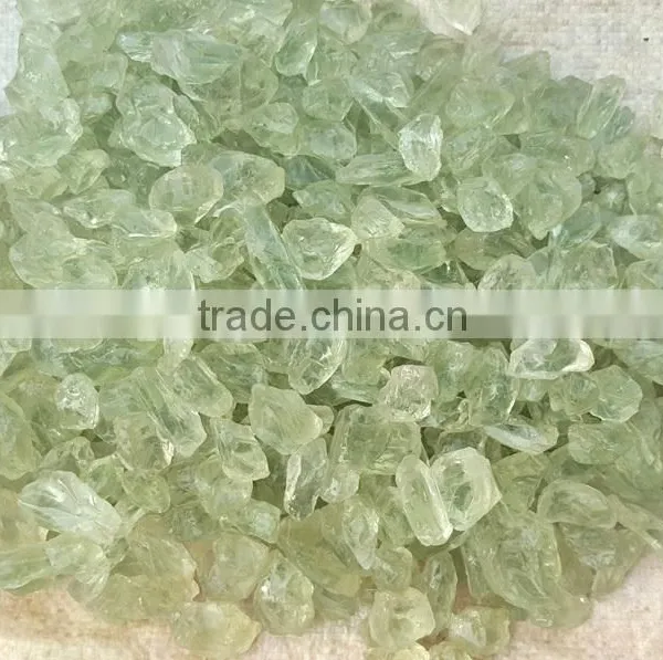 2~3cm 100% Natural Untreated Rough Green Crystal Tumbled Stones photo-2