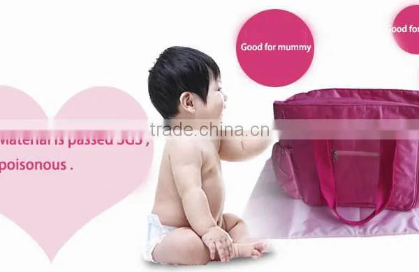 New Baby Diaper Nappy Bag Waterproof Tote Changing Mummy Bag photo-4