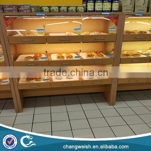 Food Display Rack/wood Bread Display Rack for Supermarket and Store photo-2