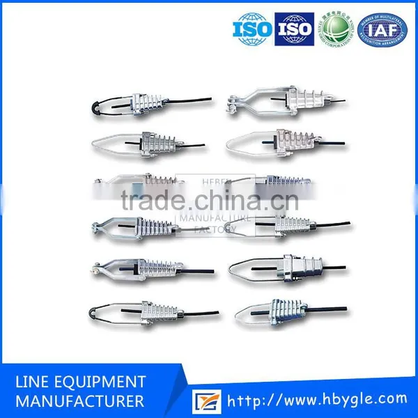 Aerial Lnsulation Wedge Type Tension Clamp/ High Tension Aerial Strain Anchor Cable Clamp