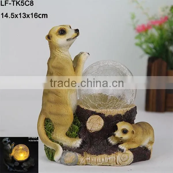 Polyresin Mongoose Small Solar Decorative Lights photo-2