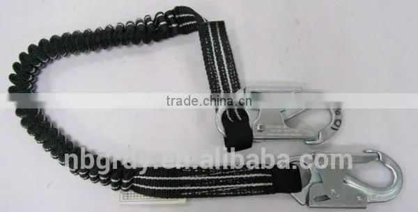 Elasticated Forked Safety Lanyard With ANSI Certificate