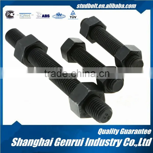 High Quality Black Color 1/4 -4 Inch Astm A193stud Bolt b7 photo-4