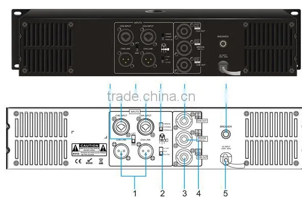 ITC TS-200PI Series for Meeting Room Sound System Professional Audio Power Amplifier photo-2