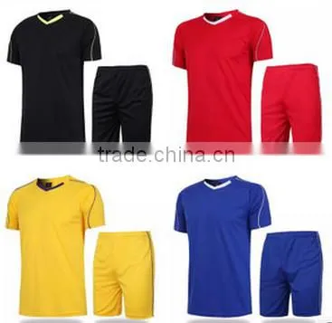 Customed New Design Summer Men Football Training Clothes Polo Shirt Suit