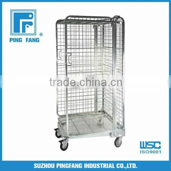 Rolling Wire Mesh Container